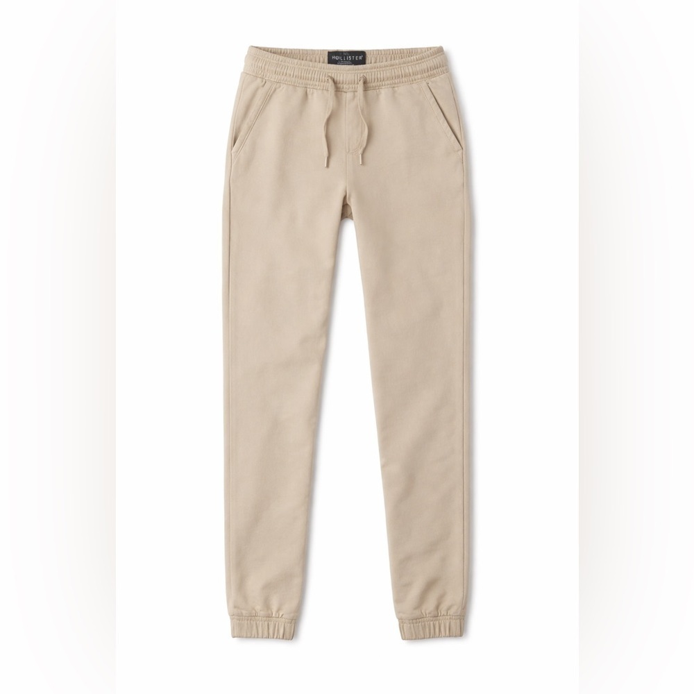 Hollister Skinny Jogger Pants Womens Medium Beige Stretch Casual